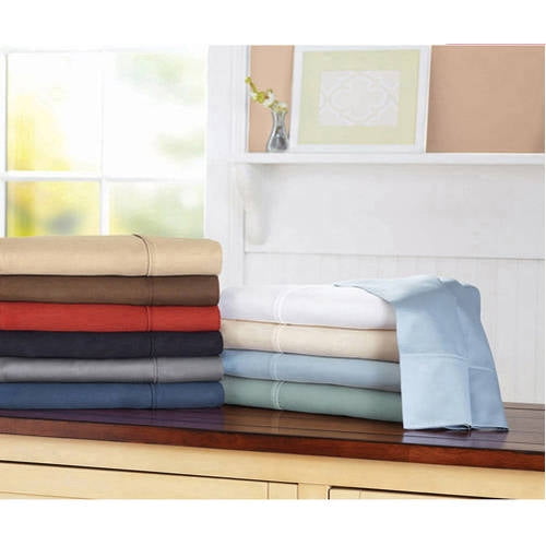 New Better Homes & Gardens 300 Thread Count Twin Sheet Set 100% Cotton Sateen 